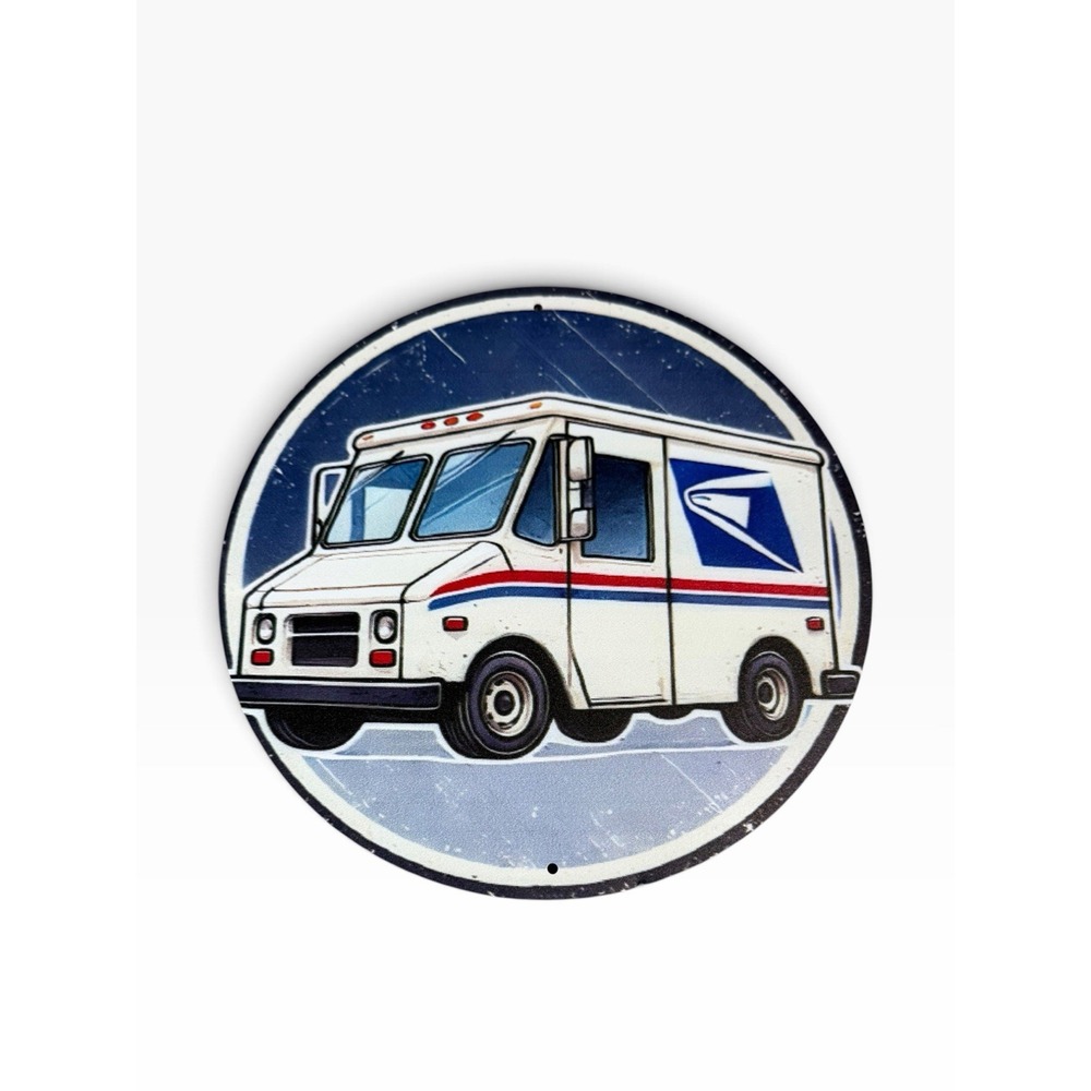 New Novelty Collectible Metal Sign USPS POSTAL OFFICE TRUCK